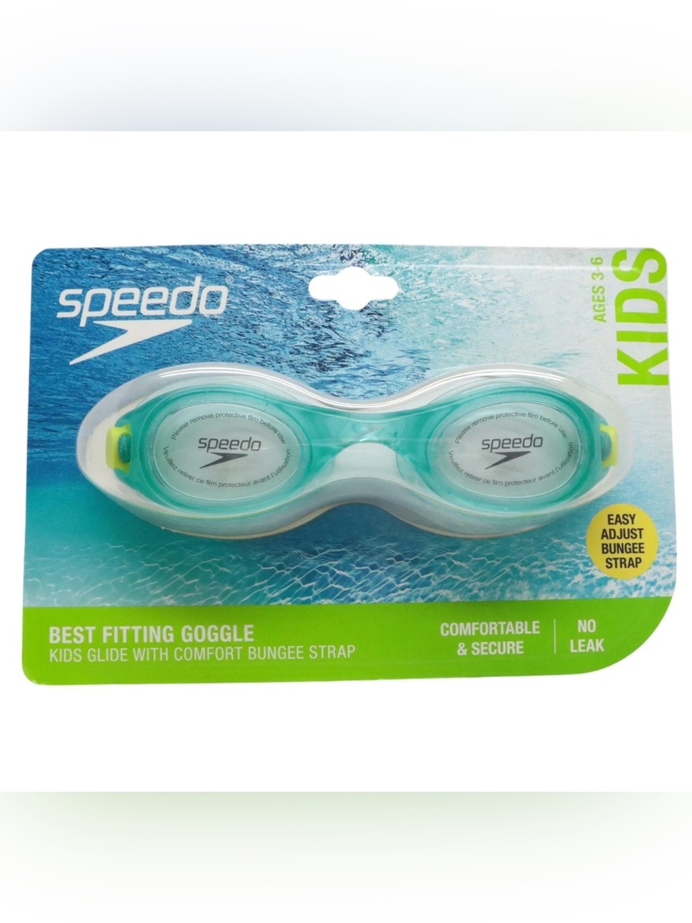 Speedo Teal and White Swim Goggles